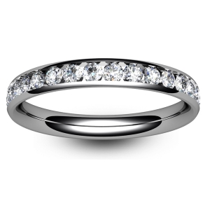 Channel Set Diamond Wedding Rings